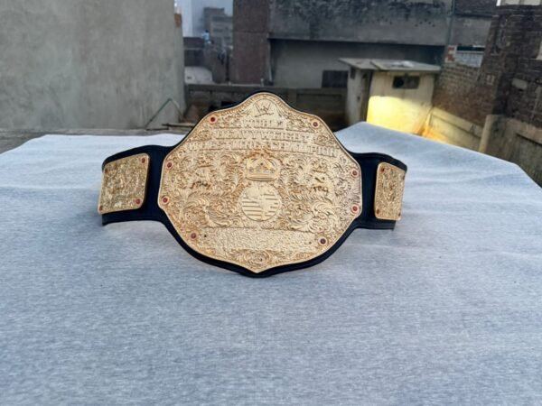 Big Gold World Heavyweight Championship Replica Belt –6MM Gold Plating