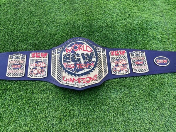 Extreme Championship Wrestling (ECW) World Tag Team Championship Belt – Iconic Hardcore Wrestling Title Representing Team Dominance and Extreme Legacy
