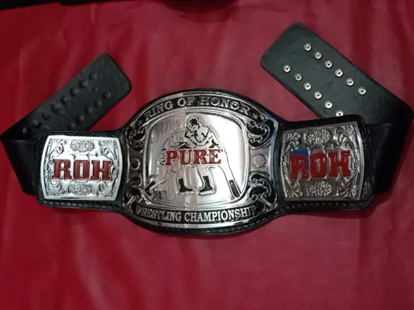 ROH PURE Wrestling Championship Belt 4mm ZINC Adult Size