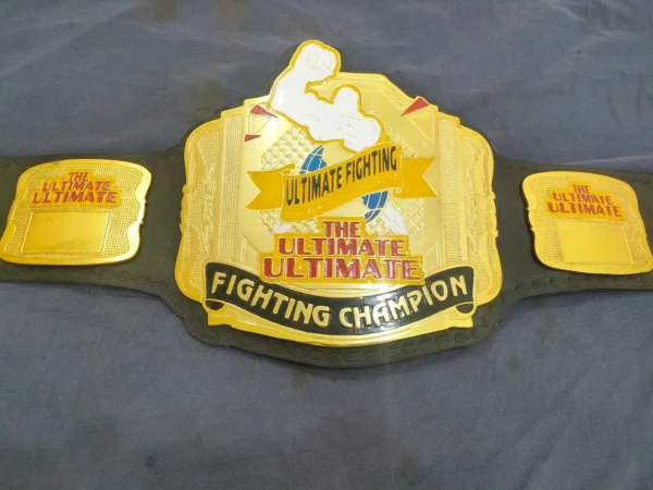 Old UFC The Ultimate Fighting 5 UFC SuperFight Championship Belt | 4MM Zinc Plate